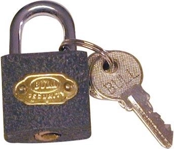 Lokot 32 mm, čelik, 3 ključa