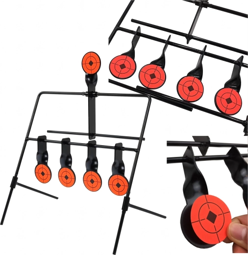 čelična streljačka meta s automatskim resetom, 5 ciljeva