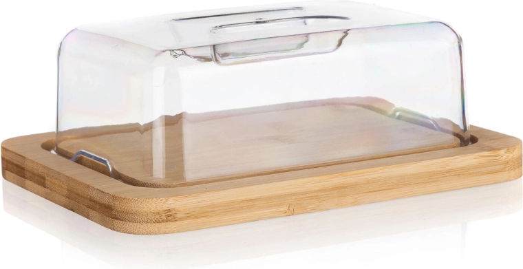 Maslenka od bambusa i akrila BRILLANTE 20 × 15 × 7,5 cm