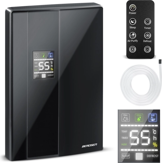Berdsen BR-20D crni odvlaživač zraka s pročišćavanjem zraka
