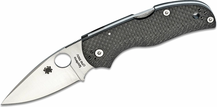 Sklopivi nož Spyderco Native 5 od karbonskih vlakana, satin 7,5 cm