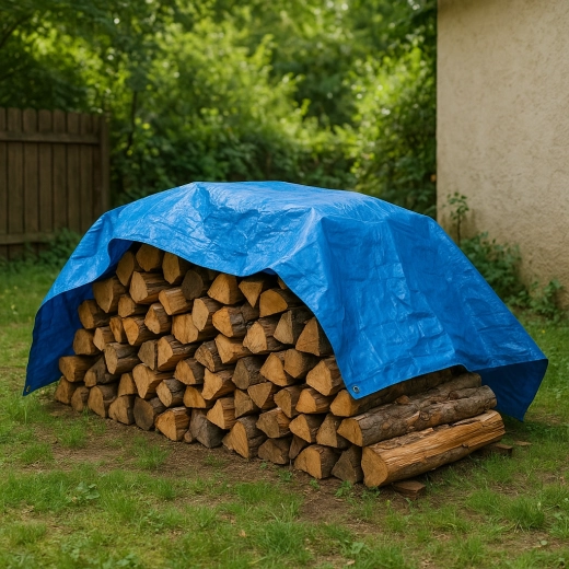 Univerzalna PE cerada 5 × 4 m, 50 g/m², plava, UV 3%