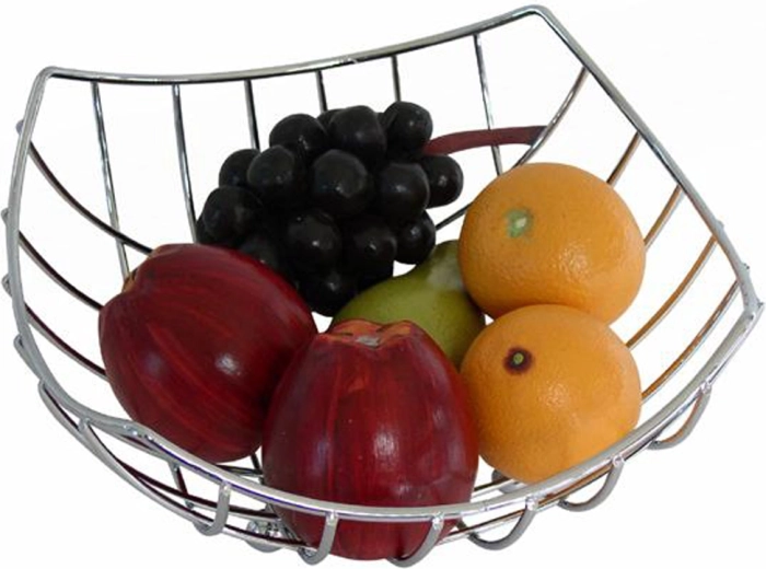 Misa za voće od kromiranog metala 24 × 24 × 10,5 cm