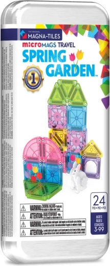 Magna-tiles microMAGS putni magnetski građevinski set Proljetni vrt (24 dijela)
