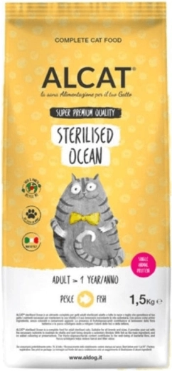 Alcat Sterilised Ocean granule za sterilizirane mačke s lososom 1,5 kg