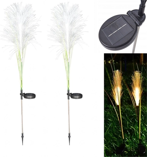 Solarna vrtna svjetla pampas trava, set 2 kom, 85 cm