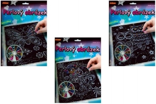 ARTLOVER Slikovnica s perlama Sova 20x25 cm