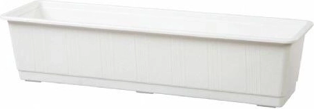 Plastična žardinjera za cvijeće 50 cm bijela