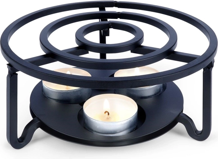 Metalni grijač za čajnik, crni