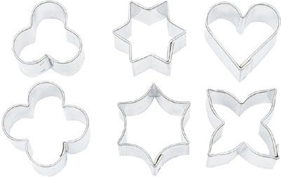 Set kalupa za kekse – kartični simboli, 6 dijelova