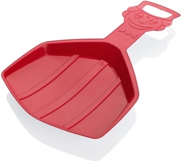 Dječji snježni klizač Klaun plastična sanjkarska lopata – Crvena