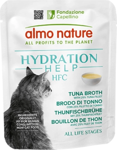 Almo Nature HFC Hydratation Help za mačke – juha od tune 50 g