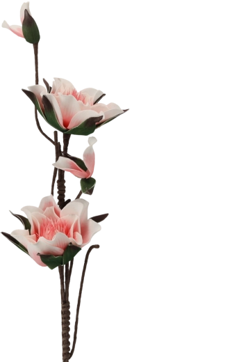 Dekorativni cvijet magnolije ružičaste boje 110 cm