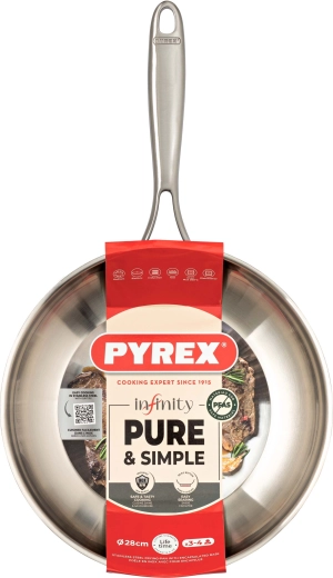 Tava Infinity 28 cm Pyrex inox