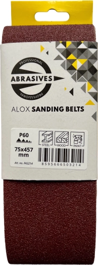 Brusna traka za ručnu tračnu brusilicu 75 × 457 mm, granulacija 120, set 3 kom