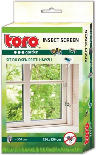 Mreža protiv insekata za prozor 130 × 150 cm, crna