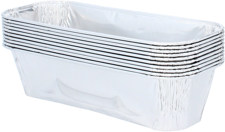 Set jednokratnih aluminijskih kalupa za pečenje 20 × 8 × 5 cm, 600 ml, 10 kom