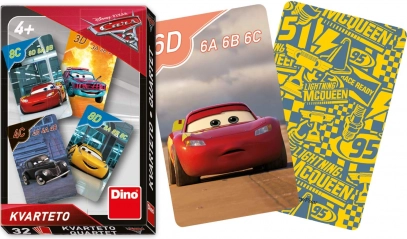 Dino kvartet kartice za igru s motivom Cars 3