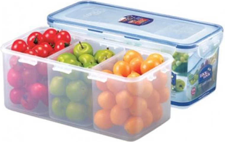 Spremnik za hranu s 3 pretinca 3,4 l LOCK