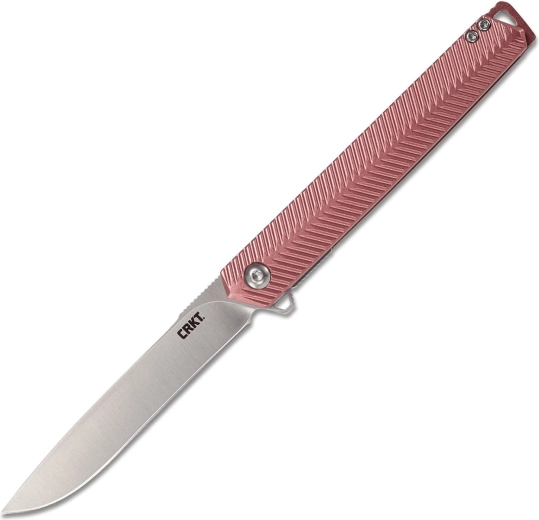 CRKT Stylus sklopivi nož 8,7 cm, burgundijski crveni aluminij