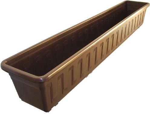 Plastična žardinjera Garden 100 cm smeđa