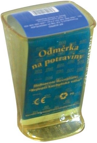 Mjerica 0,5 l od prozirne plastike bez izlijevnika i ručke
