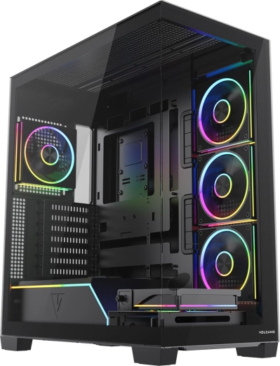 Računalno kućište Modecom Volcano Stellar Plus ARGB Midi 5F, crno