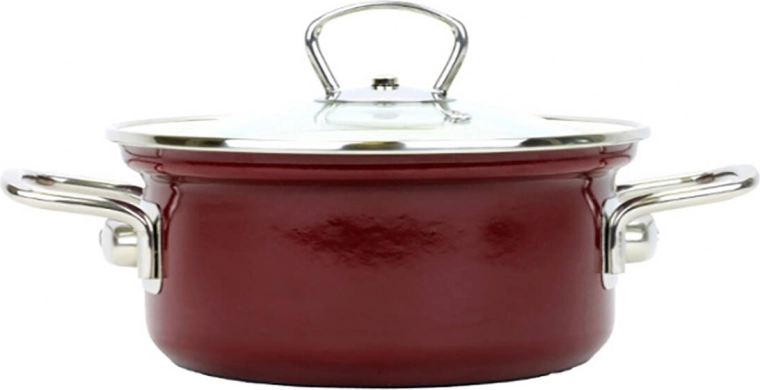 Lonac BELIS Eco‑Ceramic 16 cm sa staklenim poklopcem, 1,4 l