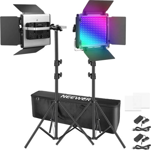 Neewer LED svjetlo x660 pro II RGB (set sa stativima)