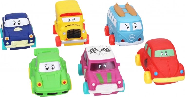 Meki plastični autić 9 cm sa slobodnim kotačima