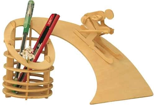 Woodcraft drvene 3D puzzle – stalak za olovke Spust