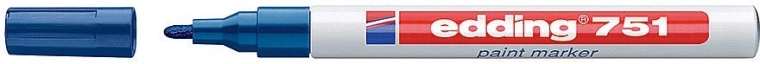 Lak marker Edding 751 plavi