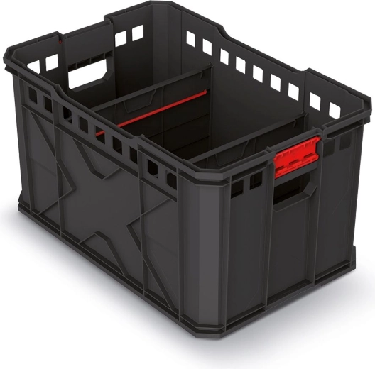 Modularni transportni box X-Block Pro, crni 536 × 354 × 300 mm