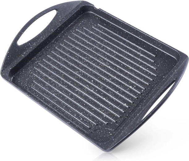 Grilna ploča s granitnim premazom GRANDE 34 × 26,5 cm