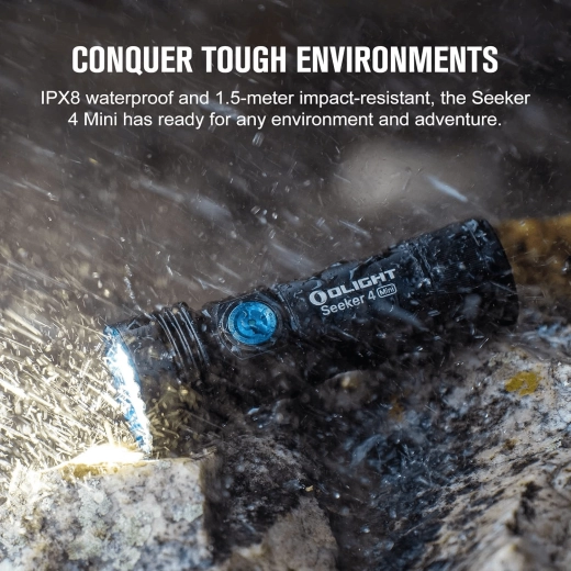Svjetiljka Olight Seeker 4 Mini Titanium Limited Edition s UV svjetlom