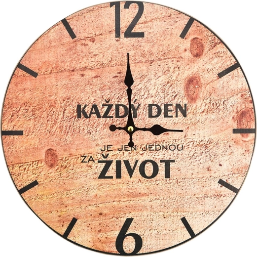 Zidni sat Svaki dan 34 cm, drveni