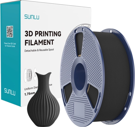 Sunlu PLA Classic crni filament 1,75 mm 1 kg