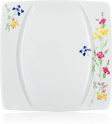 Moderan četvrtasti dizajn s cvjetnim dekorom