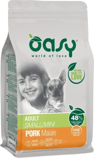 Oasy One Animal Protein Adult Small/Mini svinjetina 2,5 kg