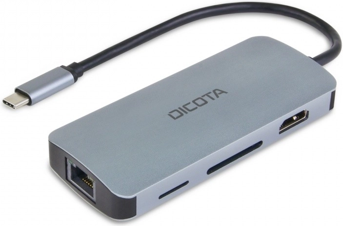 USB‑C 8-u-1 multi hub 4K s napajanjem PD 100 W DICOTA