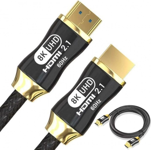 HDMI 2.1 Ultra High Speed kabel 8K 60 Hz, 4K 120 Hz, pozlaćeni konektori, 1,5 m