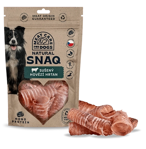 DOG SNAQ dodatna hrana za pse – sušena goveđa dušnica 100 g
