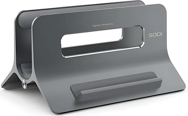 Gravitacijsko vertikalno postolje za MacBook i prijenosna računala Sodi, sivo