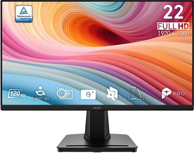 MSI PRO MP225 E12VL 21,45" FHD monitor 120 Hz crni