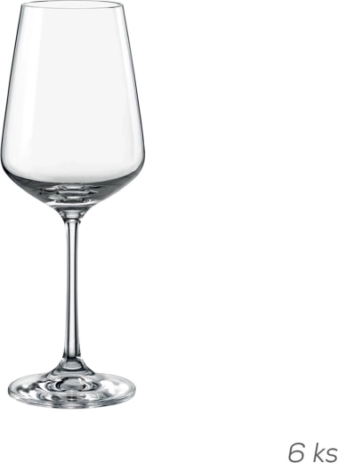 Čaše Sandra za vino 0,25 l, 6 kom