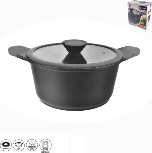 Lonac GALI 4,5 l sa staklenim poklopcem