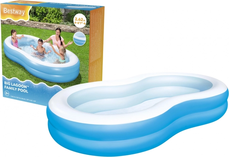 Nafukavajući obiteljski bazen BESTWAY 262 × 157 × 46 cm