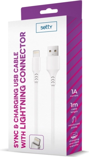 Setty USB–Lightning kabel 1 m bijeli