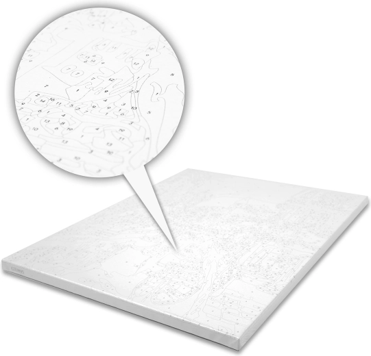 Platno s prethodno otisnutim brojevima za precizno vođenje