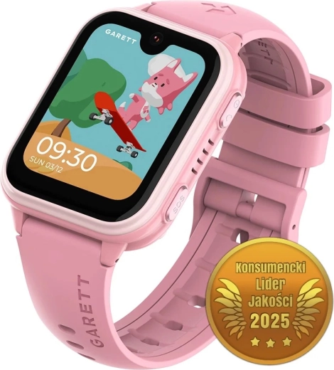 Dječji pametni sat Garett Kids Vibe AI 4G ružičasti